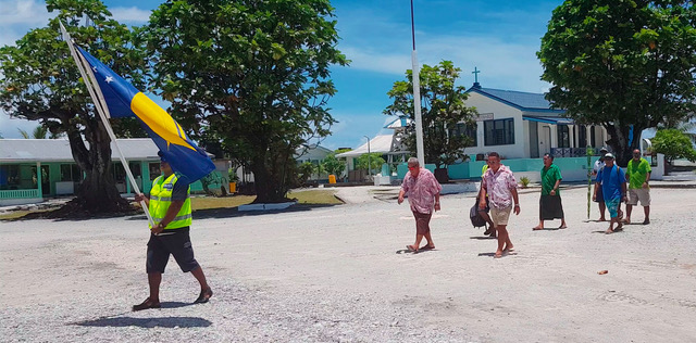Nukunonu delegation arrive at Fale fono-web Nukunonu delegation arrive at Fale fono-web
